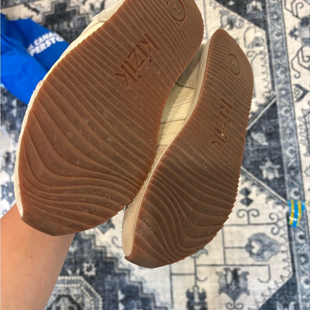 Beige and Brown Sneakers